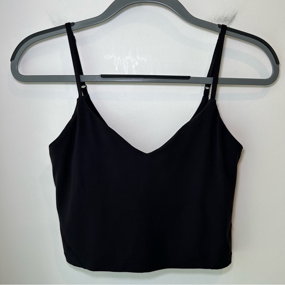 Lululemon Align Cropped Cami Tank Top *Light Support, A/B Cup Black Size 6 - Picture 4 of 6